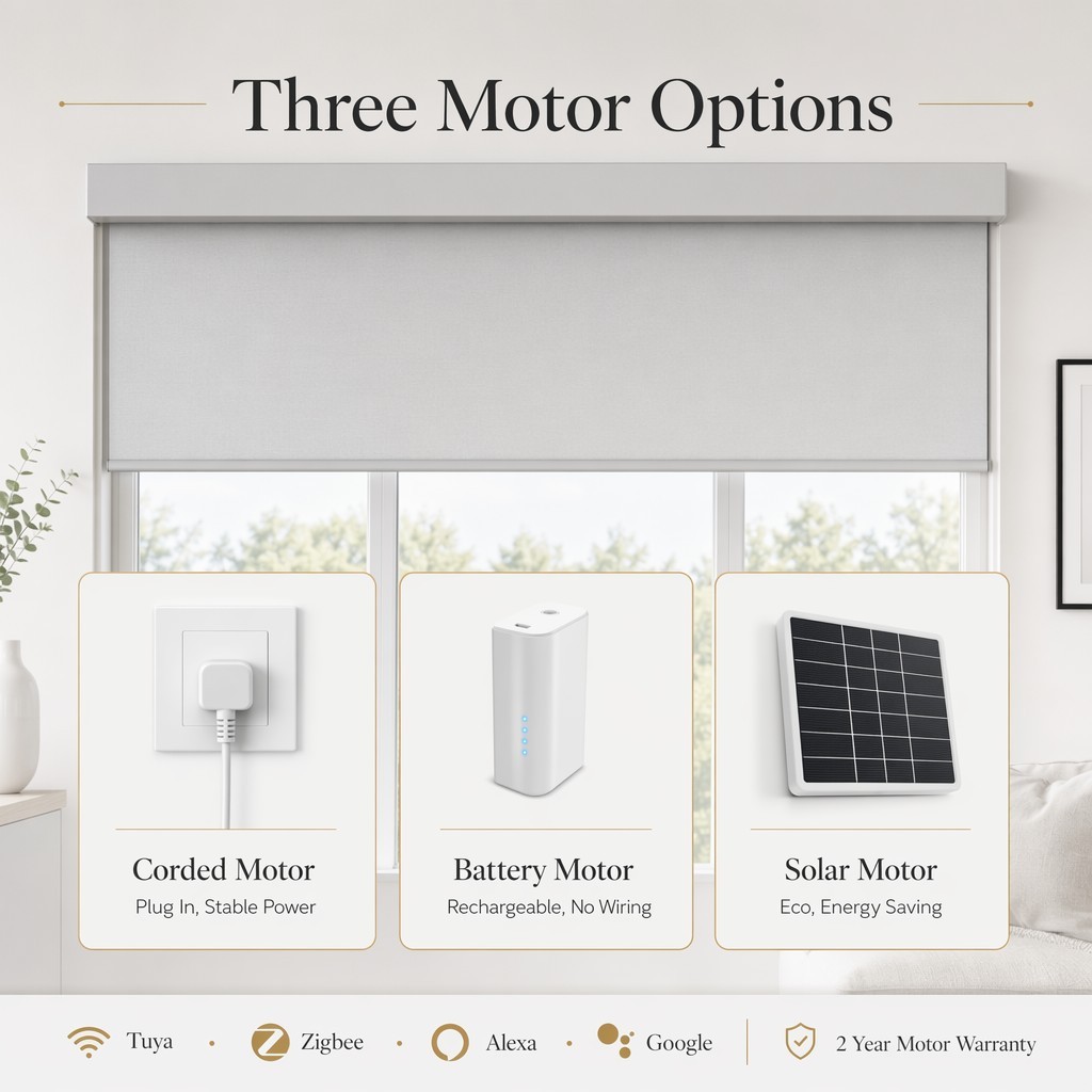 Factory Direct Custom Roller Blinds Motorized Smart Home Office Hotel Window Shades OEM ODM Blackout Waterproof Wholesale · image 3