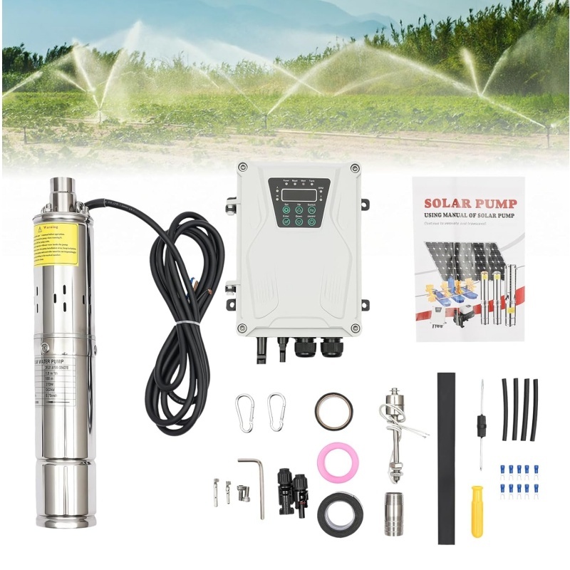 Deep Well Pump 3Inch Tube 24V DC Solar Submersible Well Pump Stainless Steel Water Pump for Well Submersible · image 2