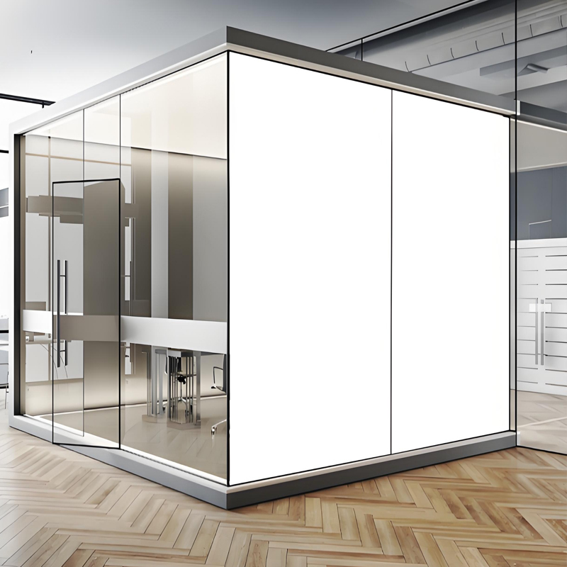 Modern Smart Glass Partition Electric Control PDLC Switchable Film Instant Privacy Office Wall High Transparency Durable · image 4