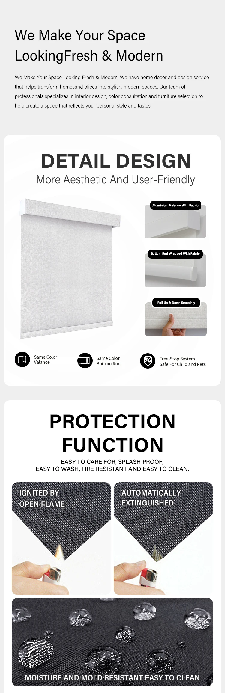 Smart Blinds Shades Blackout Fabric Screen Smart Automatic Electric Motorized Remote Control Indoor Window Blinds · image 9
