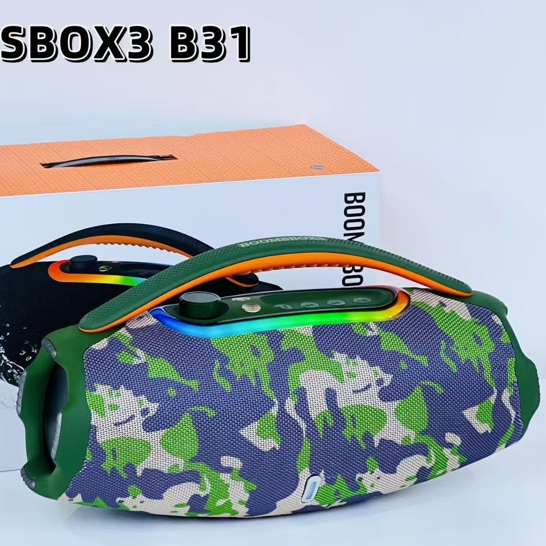 BOOMSBOX3 New Portable B31 for 5.3 Wireless Speaker 60W Waterproof Heavy Subwoofer Built-in Mic LED Light Long Battery · image 1