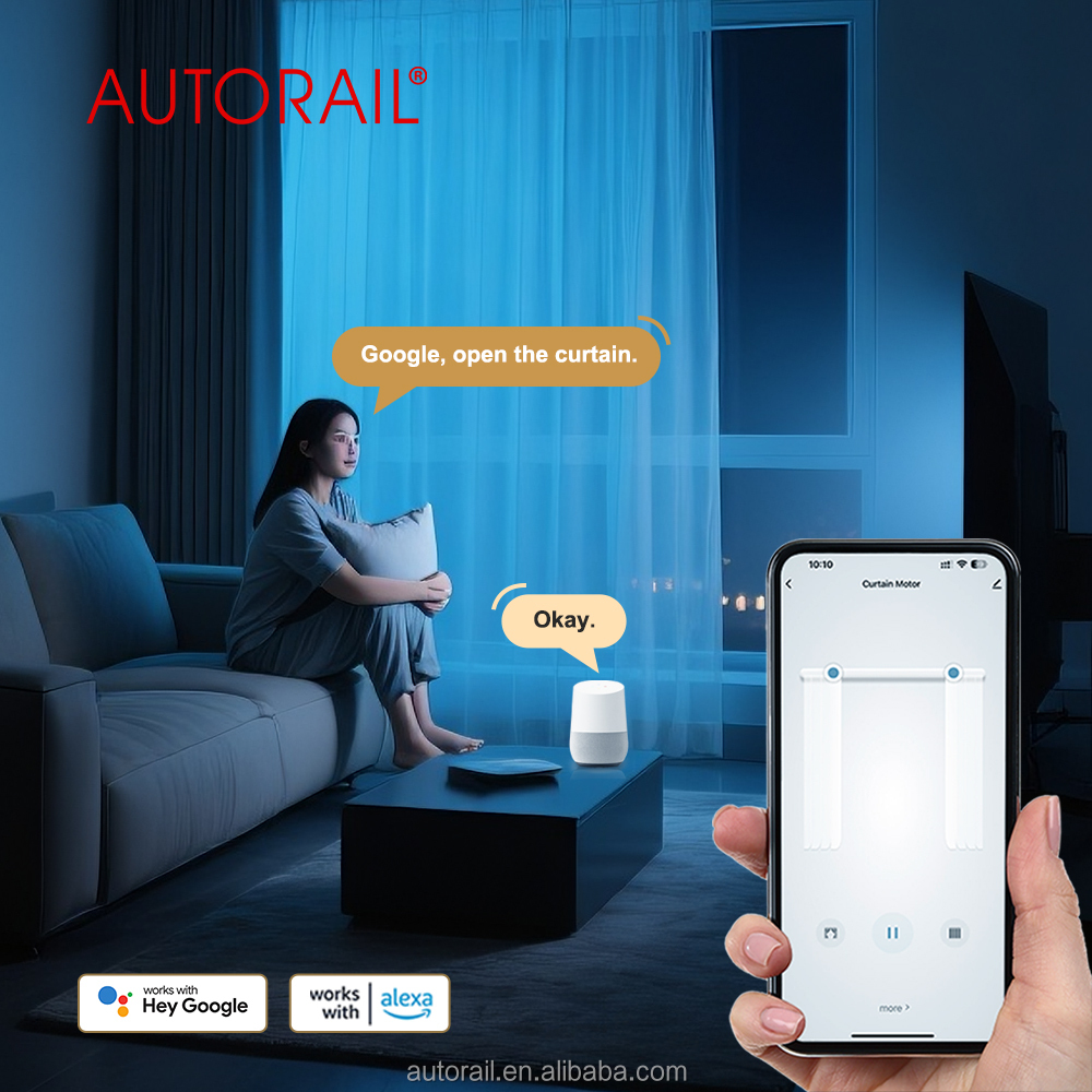 Smart Curtain Drivers Smart Curtain Robot Automated Curtain Motor Wave Ripple Fold S Curtains · image 2