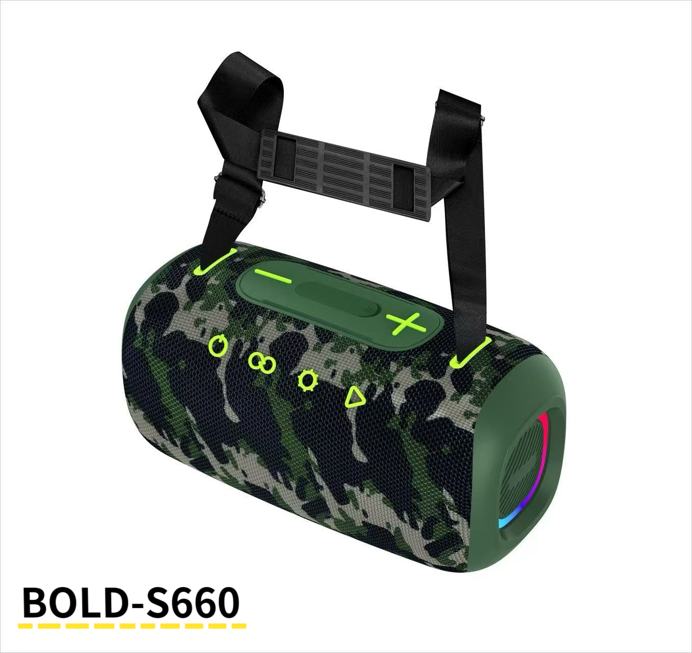 50W Portable Bluetooth Speaker, IPX6 Waterproof Wireless Speaker with RGB Light, Bold Sound, TWS Pairing · image 1