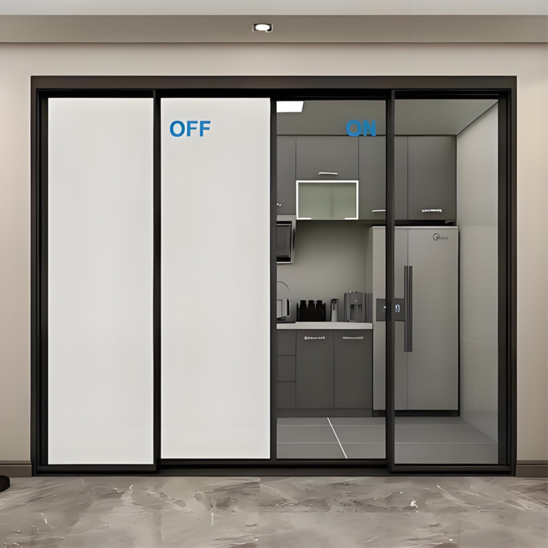 Modern Smart Glass Partition Electric Control PDLC Switchable Film Instant Privacy Office Wall High Transparency Durable · image 2