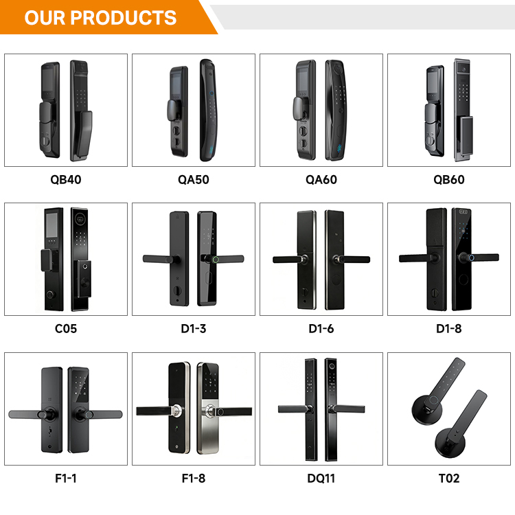 Best-selling Aluminum Alloy Tuya WiFi Smart Door Lock Fingerprint Recognition for Indoor Wooden Steel Glass Doors Cloud Support · image 1