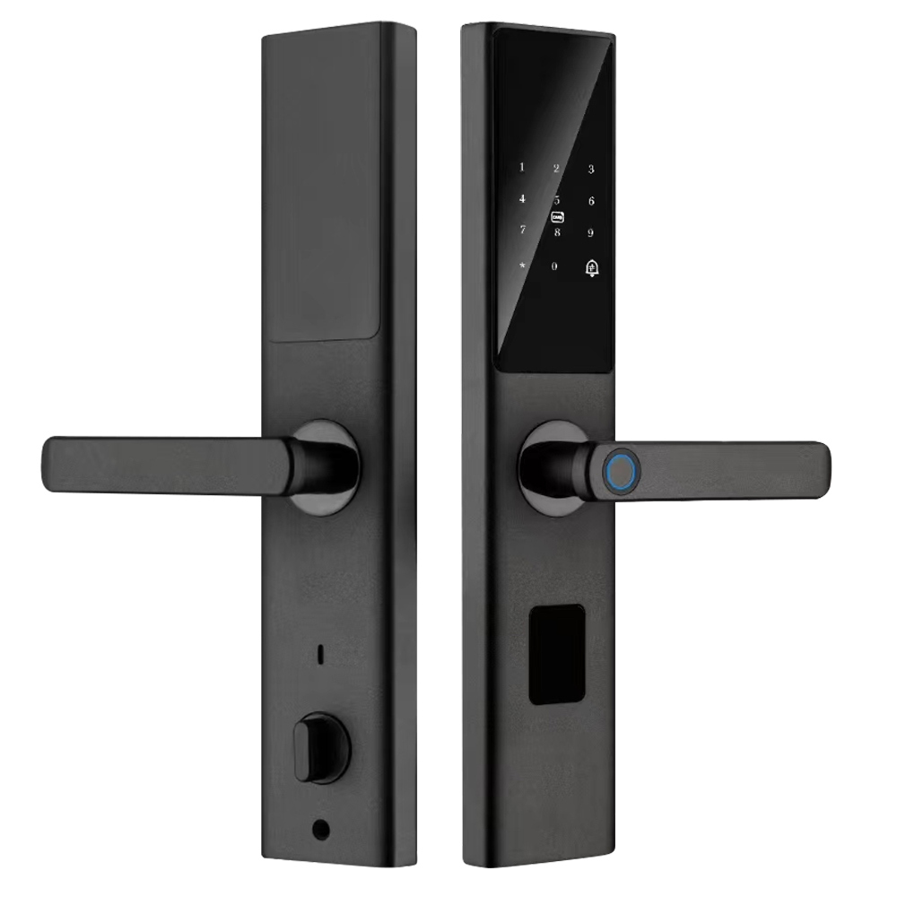 Wholesale Price Smart Lock Tuya WIFI APP Fingerprint Cerradura Inteligente Handle Digital Keyless Door Lock · image 1