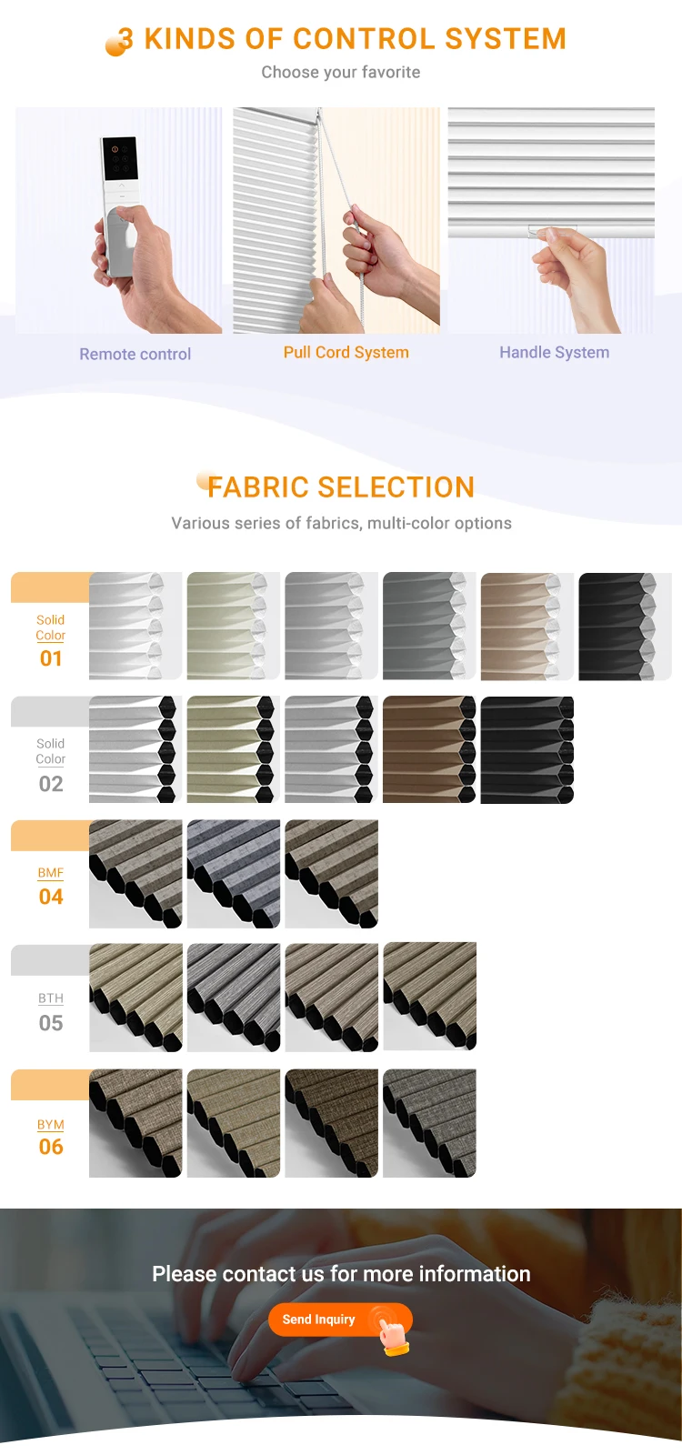 Wholesale Smart Motorized Linen Fabric Blackout Cellular Shades for Windows Thermal Insulated for Distributors · image 8