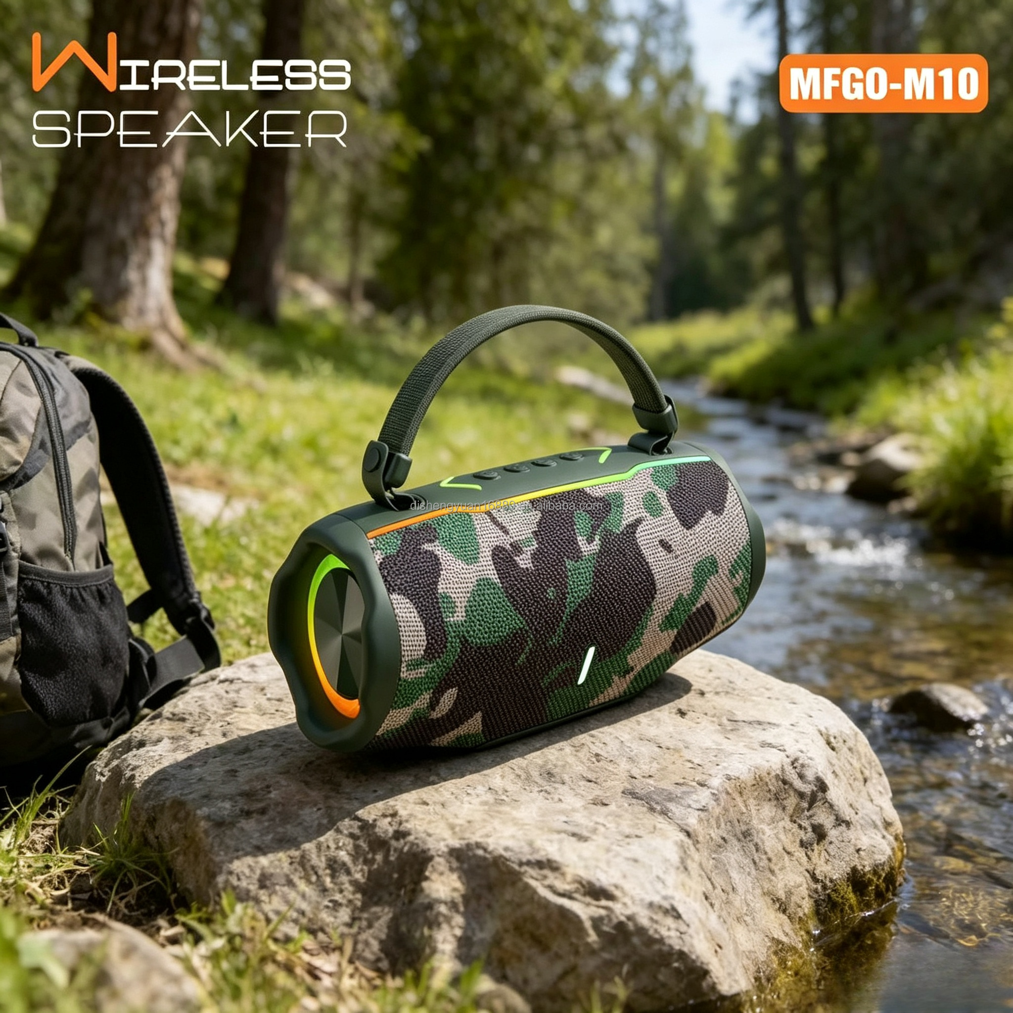 Rugged Built MFGO-M10 Party Portable Speakers Bt 2400mah Battery Power for Beach Poolside Party Best Choice · image 1