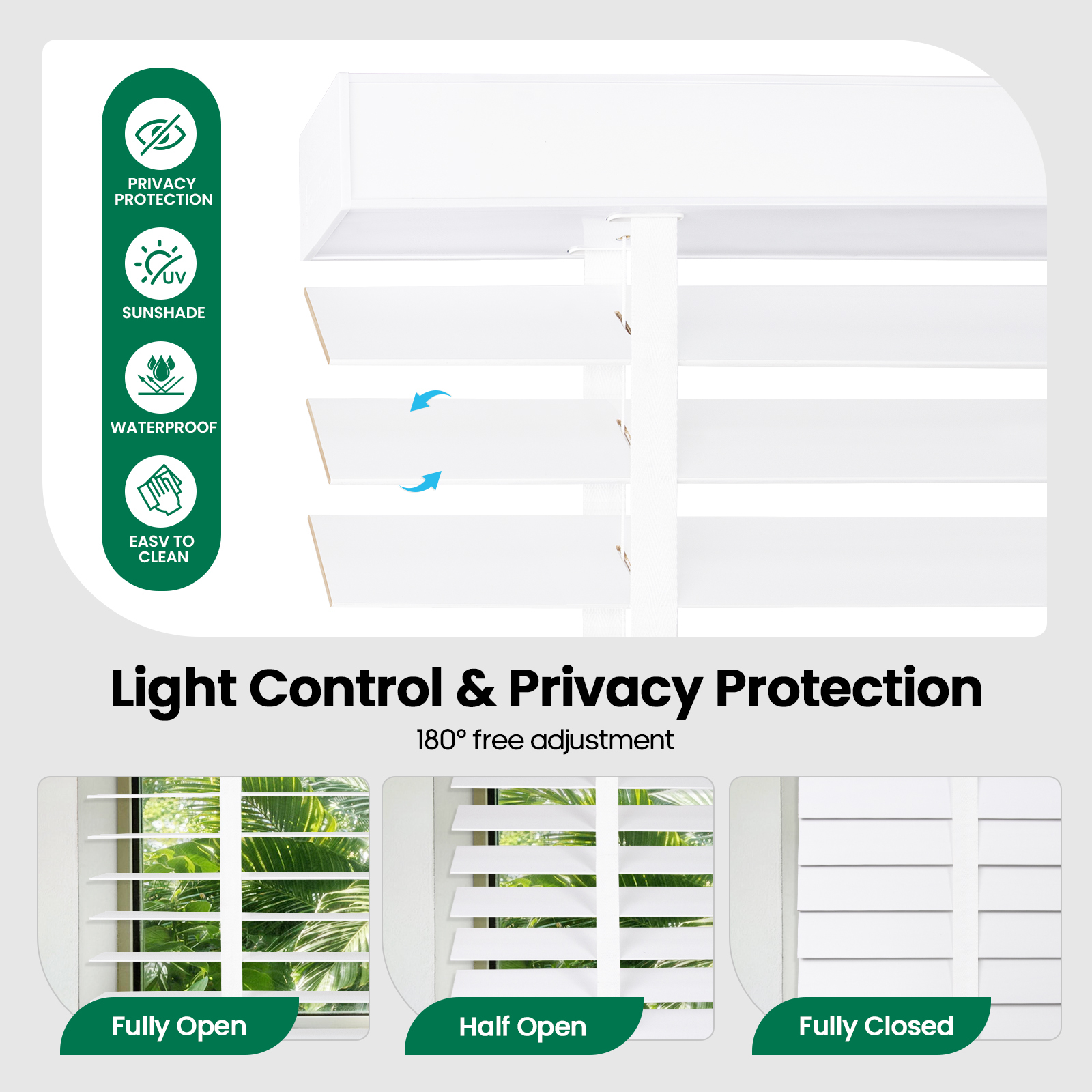 OEM Smart Tuya Wifi Alxea Remote Control Modern Automatic Blackout Motorized Solid Wood Slat Shades Wooden Blinds for Window · image 2
