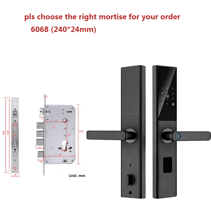 App Controlled Tuya Smart WiFi Cloud Enabled Stainless Steel & Aluminium Alloy Wood Door Lock · image 1
