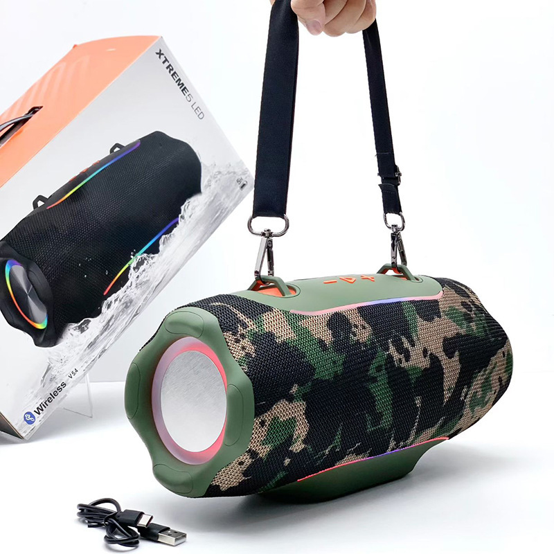 New Cross-border XTREME5 Portable BT Speaker With Shoulder Strap Outdoor Heavy Bass LED Subwoofer Wholesale Stereo Audio · image 2