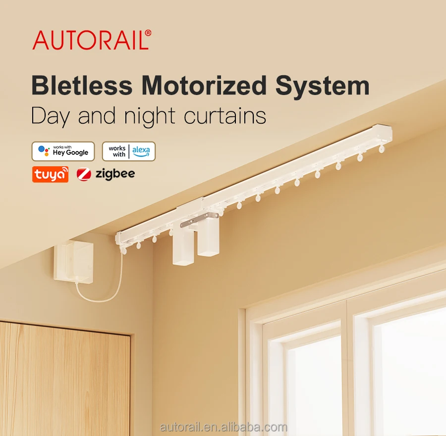 Smart Curtain Drivers Smart Curtain Robot Automated Curtain Motor Wave Ripple Fold S Curtains · image 8