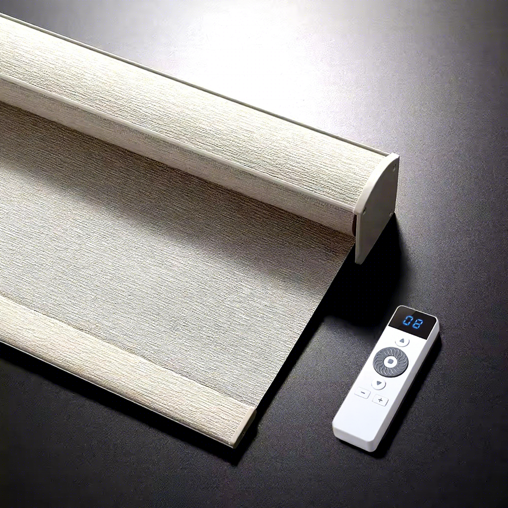 Child-Safe Design Smart Blackout Roller Blinds Cordless Automatic Window Blinds Double Motorized Roller Shades · image 1