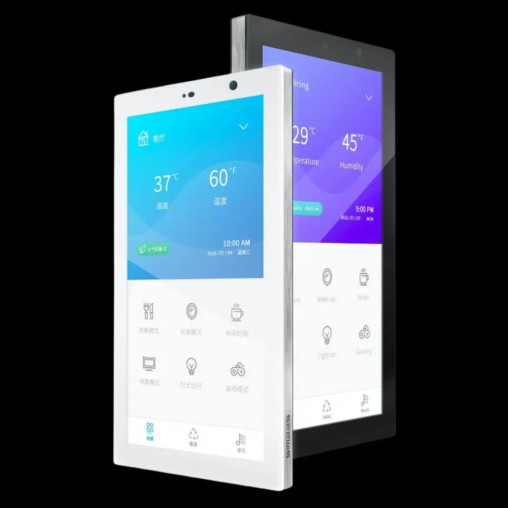 2025 Smart home control panel smart home hub home assistant Android on wall 6" Touch Screen Support RS485 POE smart switch