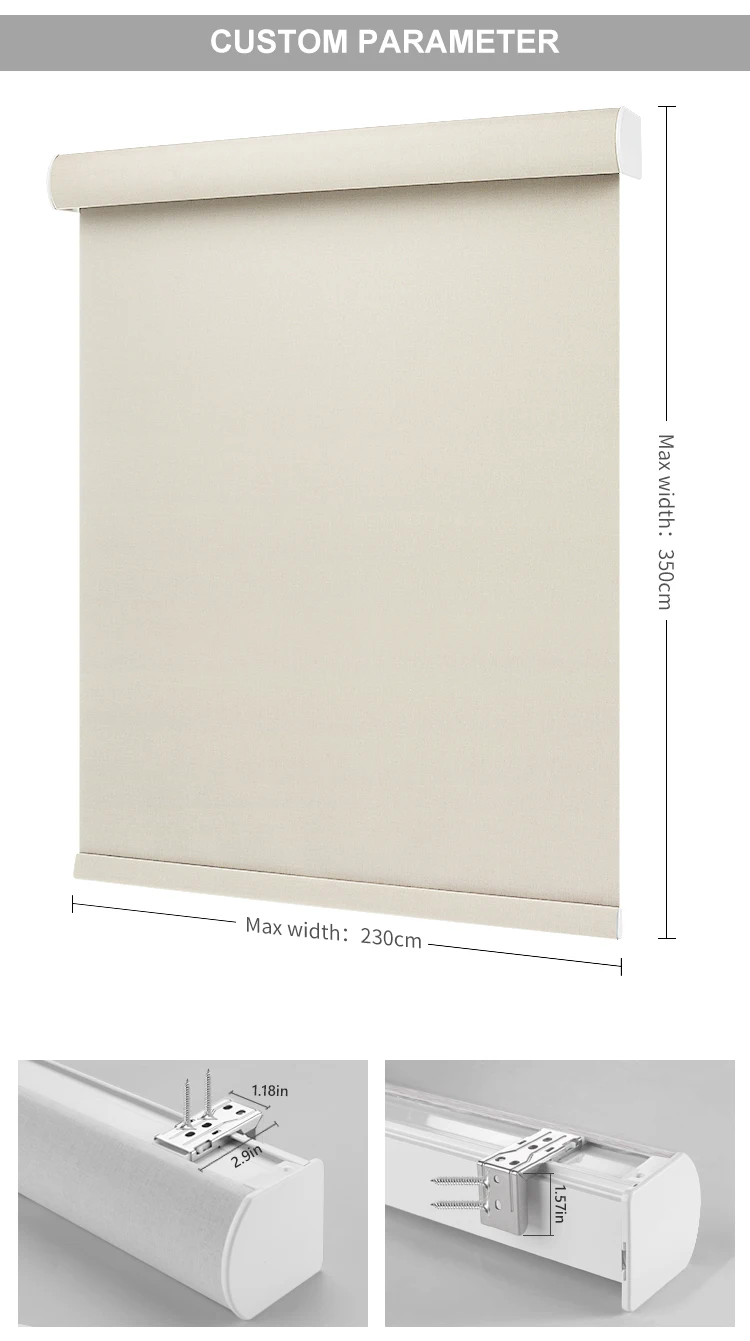 ZSTARR High Quality Villa Project Cordless Blackout Roller Window Blinds Smart Motorized Electric Blackout Roller Shades Blinds · image 12