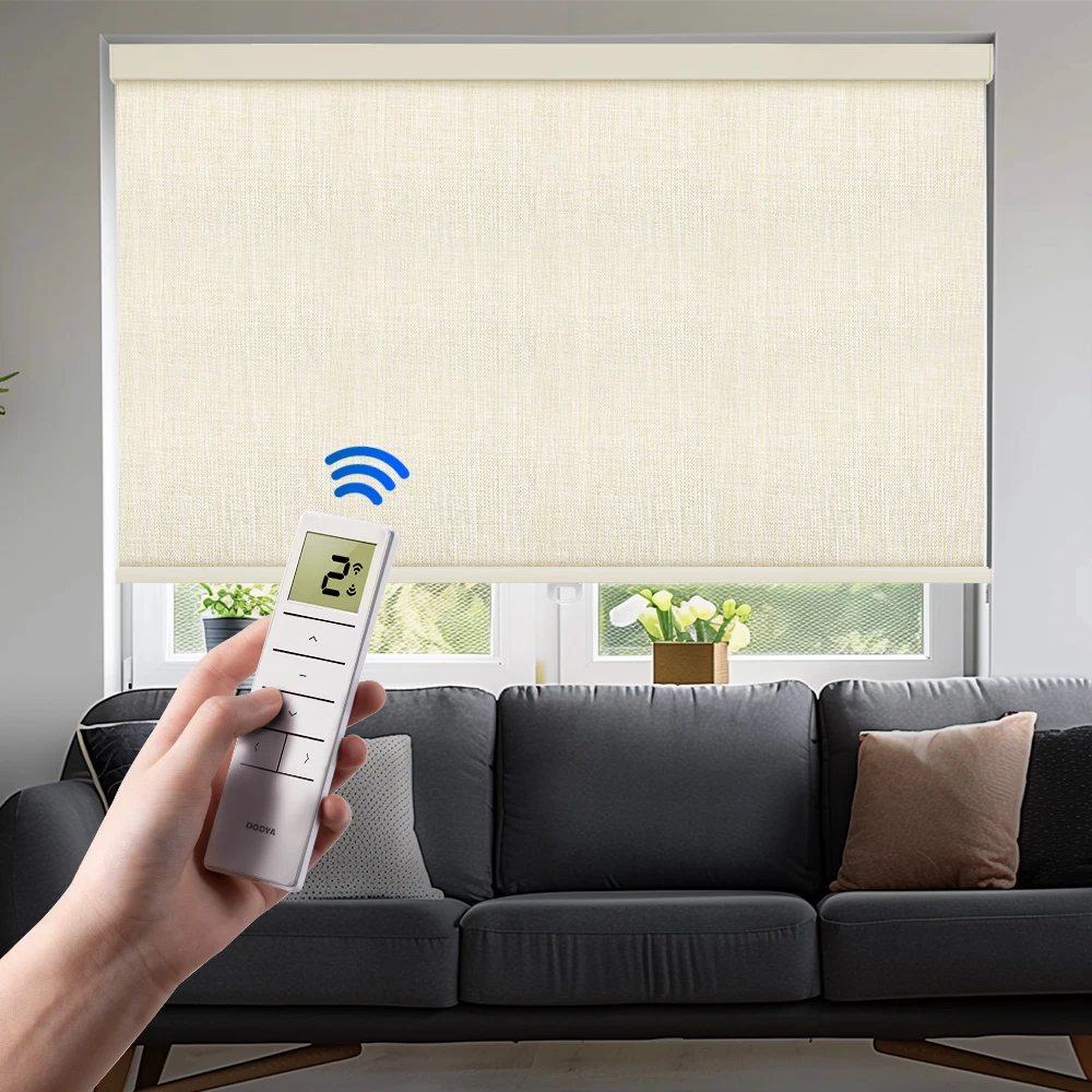 Smart Blinds Shades Blackout Fabric Screen Smart Automatic Electric Motorized Remote Control Indoor Window Blinds · image 7