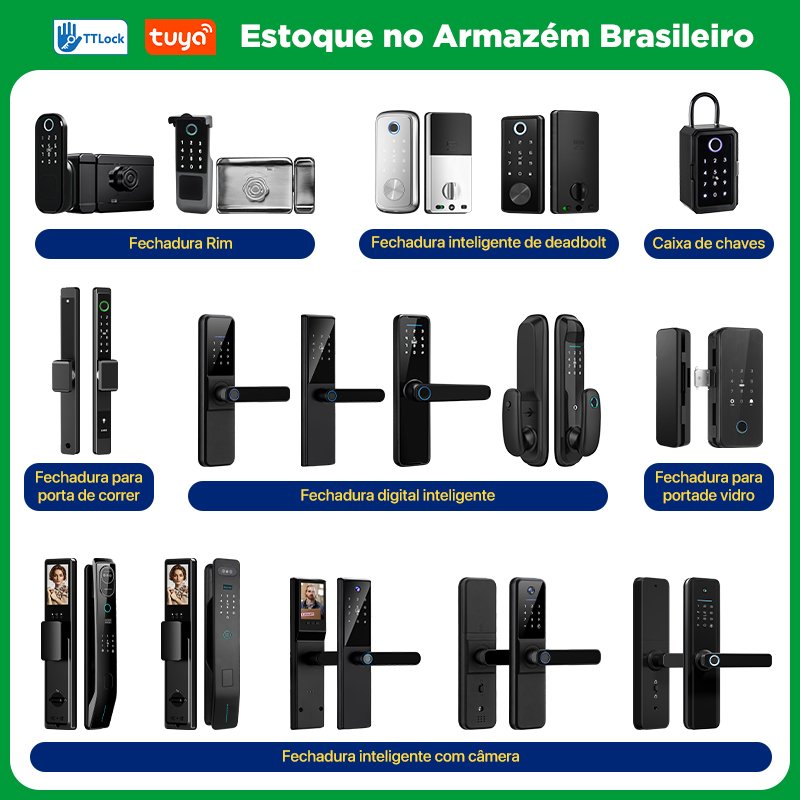 Tediton Keyless Entry Tuya Fingerprint Basic Rfid Hotel Smart Door Lock Fechadura Inteligentes Digital Electronic Blue Lock · image 1