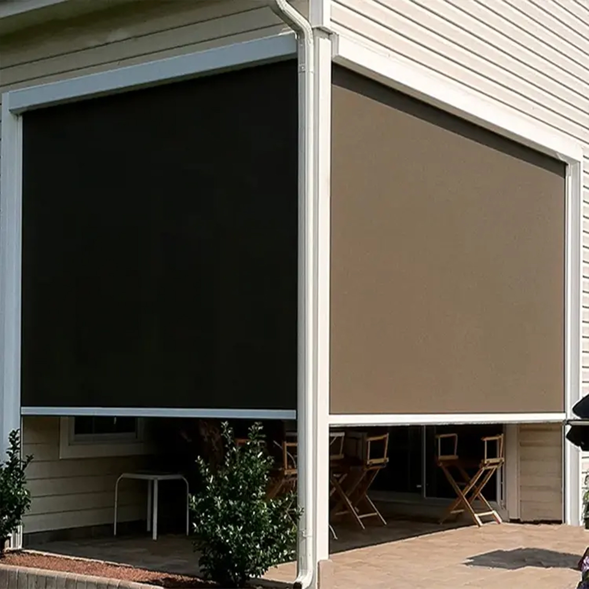 Outdoor Electric Motorized Vertical Pattern Blind Shade Shutter Clear Plastic Waterproof Custom Curtains for Home · image 4