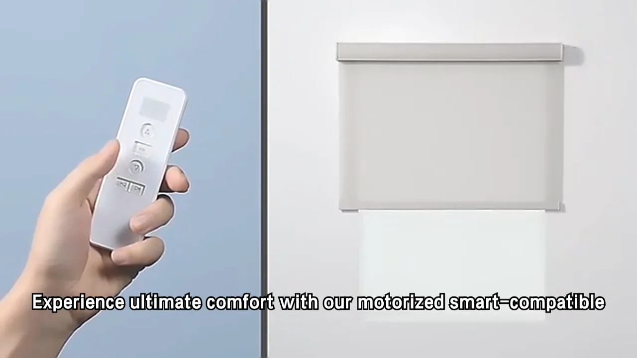 Smart Home Window Blinds Blackout Roller Shades Electric Remote Control Motorized Automated Indoor Curtain · image 7
