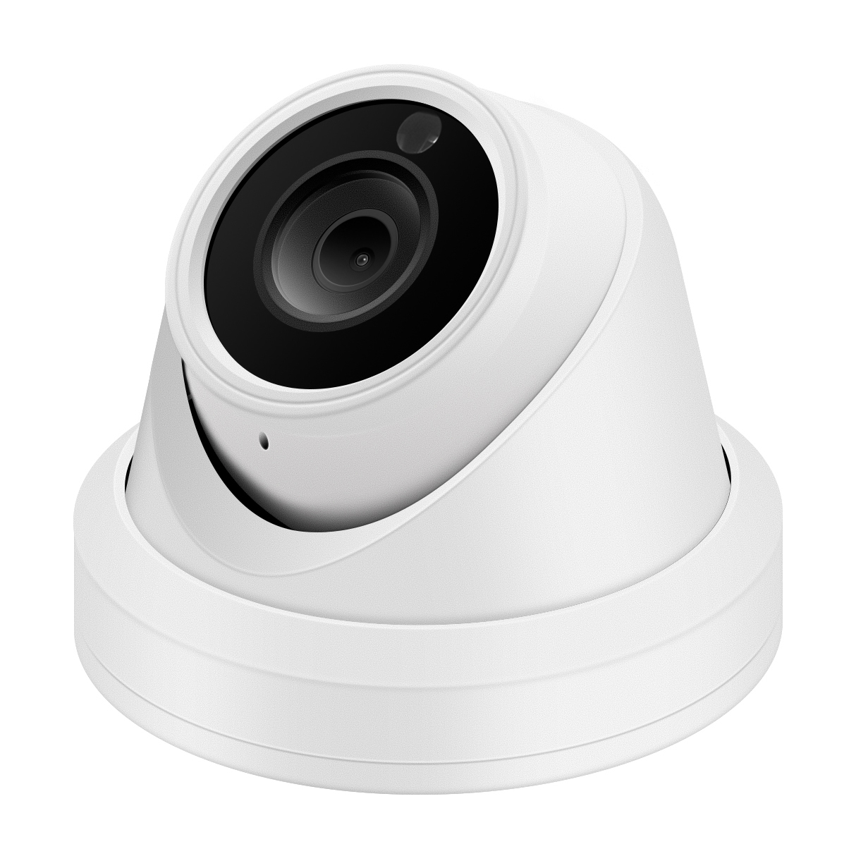 High Quality Small Metal Dome Camera 18PCS IR Leds 30m IR Distance 2MP 1080P SONY307 POE Network Camera 2.8MM Mic HIK Plug Play · image 1