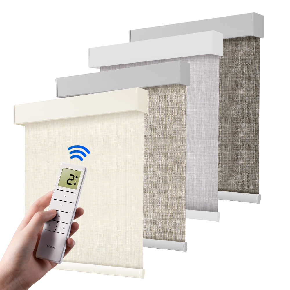 Smart Blinds Shades Blackout Fabric Screen Smart Automatic Electric Motorized Remote Control Indoor Window Blinds · image 1